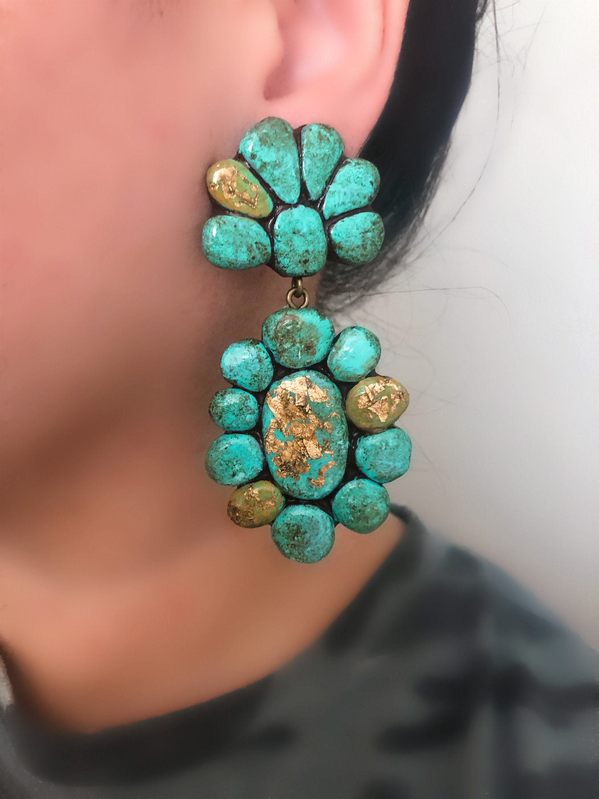 Turquoise Teton Earrings